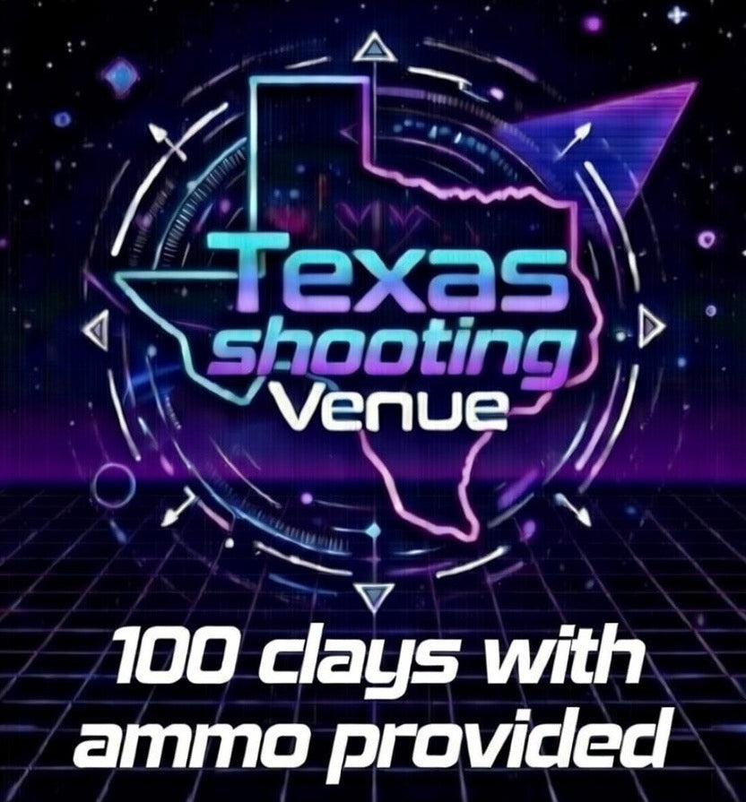 100 Clays Blacklight Shooting Experience - Ammo and guns provided