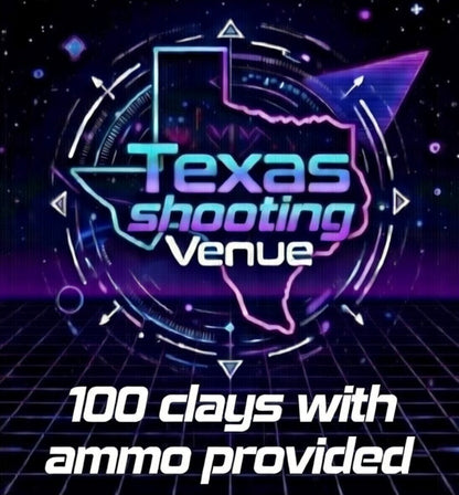 100 Clays Blacklight Shooting Experience - Ammo and guns provided