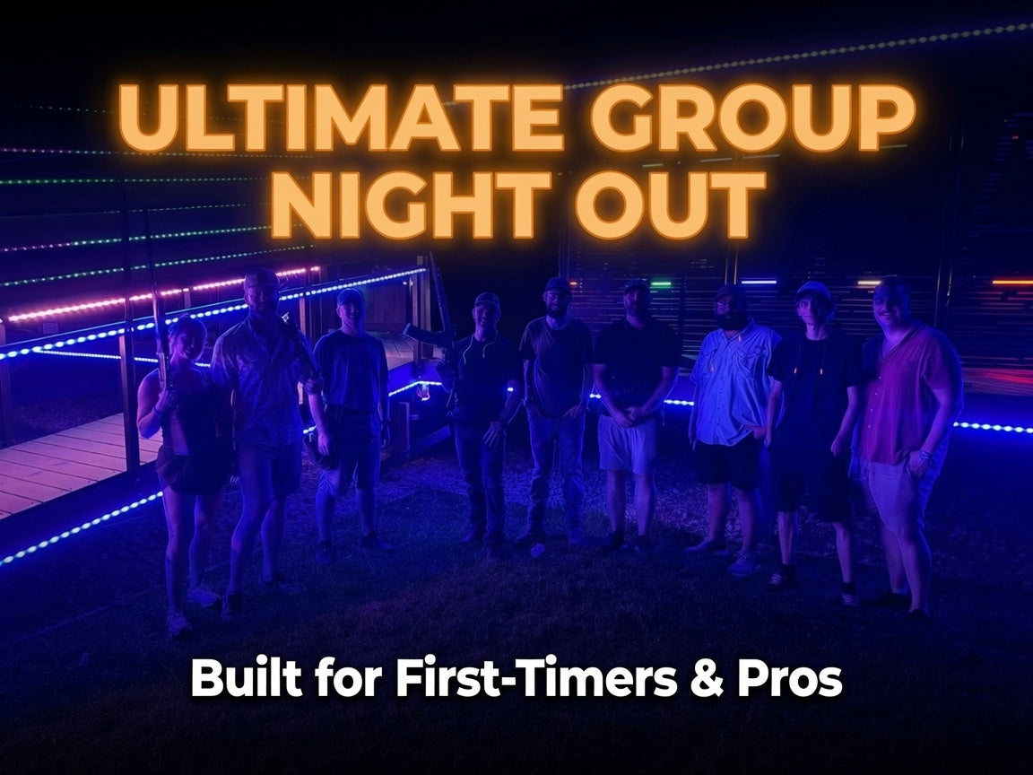 100 Clays Blacklight Shooting Experience - Ammo and guns provided